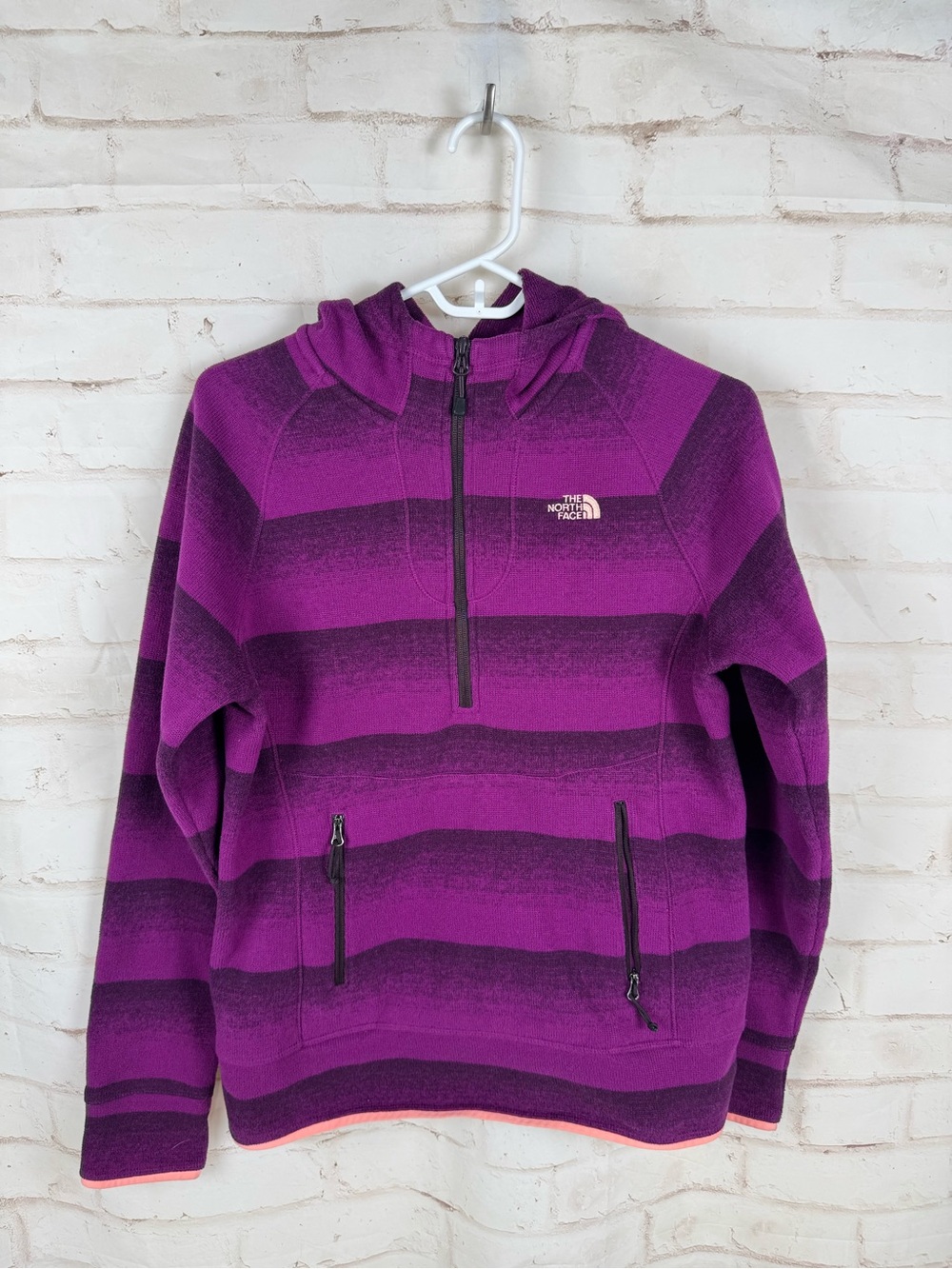 The North Face Women's Crescent Sunshine Quarter Zip Fleece Pullover Hoodie M